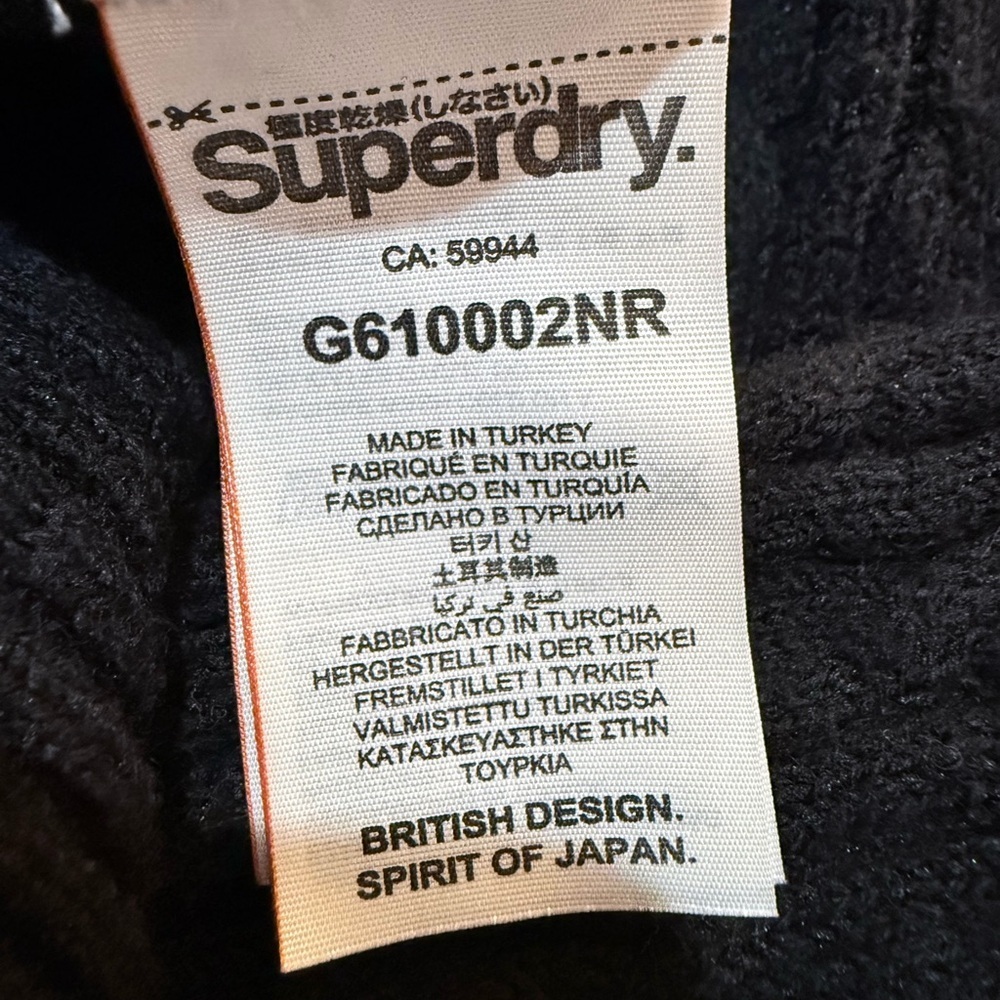 Superdry Women’s Black Turtleneck Cable Knit Sweater Size 10 - Picture 4 of 7